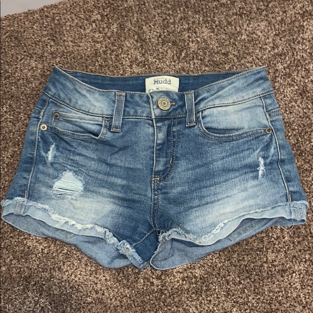 Distressed Short Shorts - Picture 2 of 2